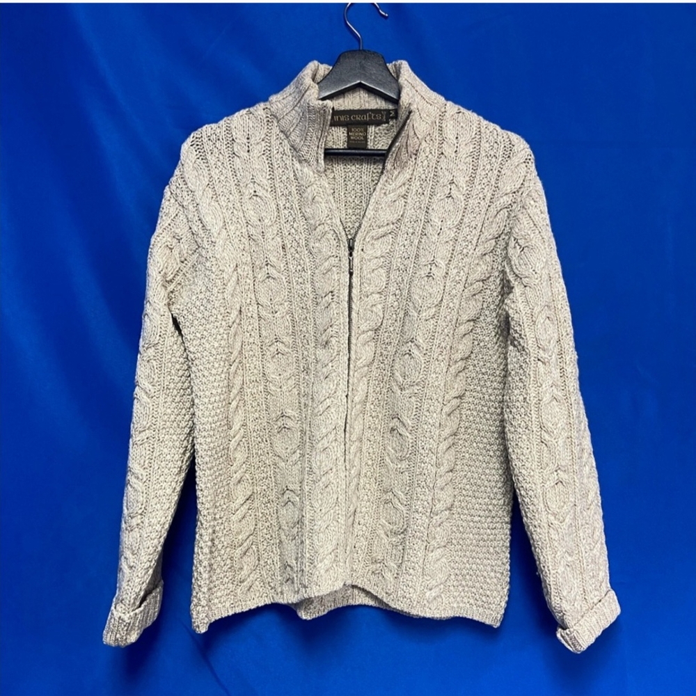 Beautiful Men's Irish Made Cable Knit Sweater